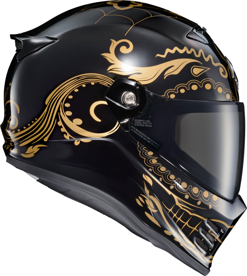 Load image into Gallery viewer, COVERT FX FULL FACE HELMET EL MALO GOLD/GLOSS BLACK XL CFX-1216 image 2
