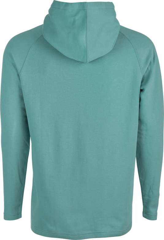 FLY WEEKENDER PULLOVER HOODIE SEA GREEN/GREY MD 354-0011M image 2