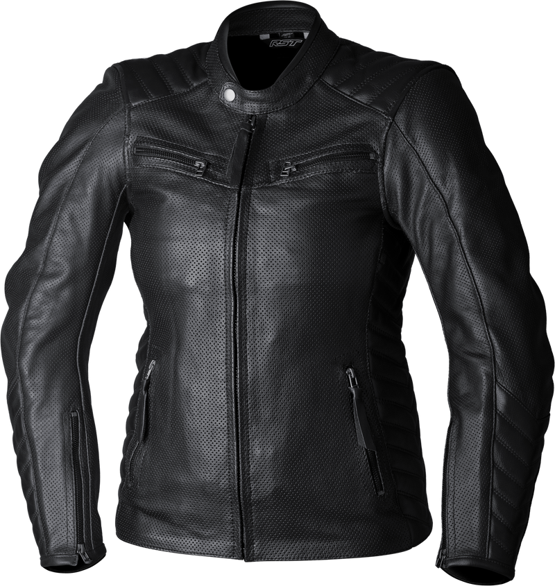 Load image into Gallery viewer, LADIES ROADSTER AIR CE JACKET BLACK LEATHER XL 103538BLK-16 image 1
