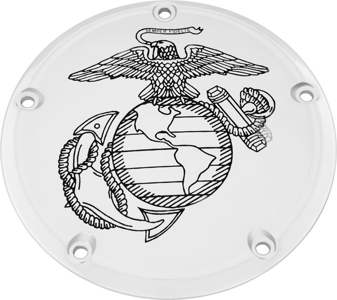 6   M8 SOFTAIL DERBY COVER MARINE EGA CHROME MAR01-67 image 1