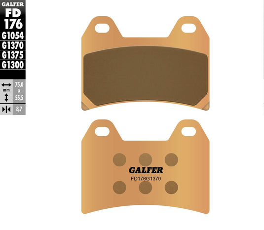 BRAKE PADS SINTERED FD176G1370 FD176G1370 image 1