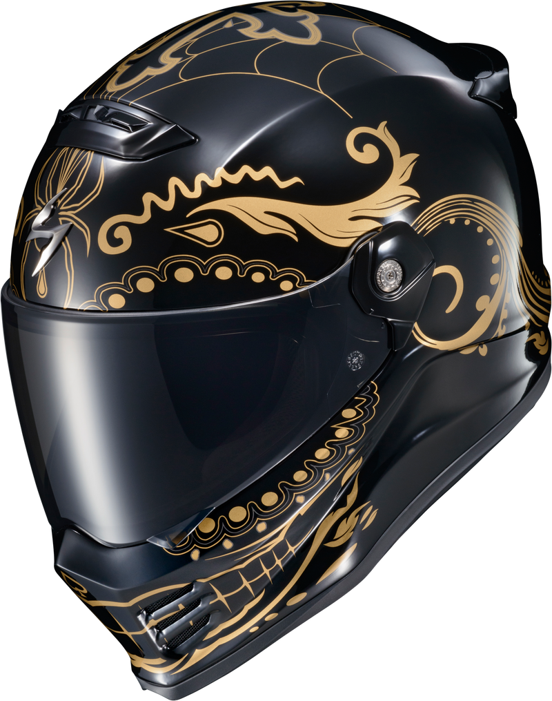 Load image into Gallery viewer, COVERT FX FULL FACE HELMET EL MALO GOLD/GLOSS BLACK 2X CFX-1217 image 6
