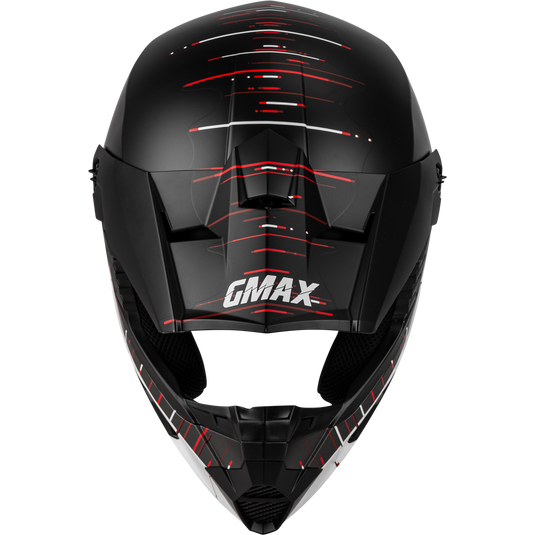 MX-46 FREQUENCY OFF-ROAD HELMET MATTE BLACK/WHITE MD D3463845 image 3