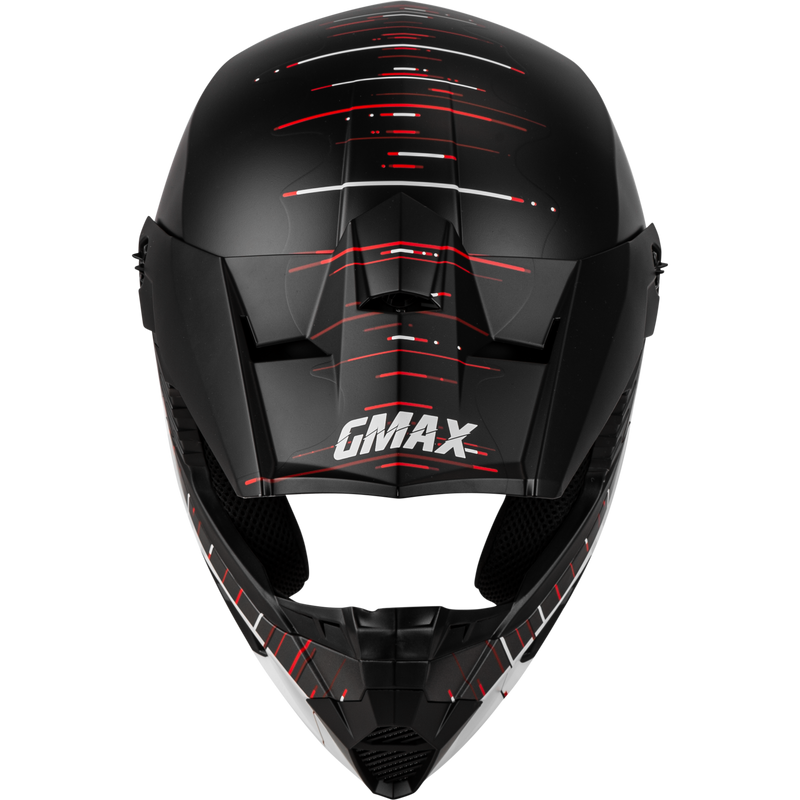 Load image into Gallery viewer, MX-46 FREQUENCY OFF-ROAD HELMET MATTE BLACK/WHITE LG D3463846 image 3
