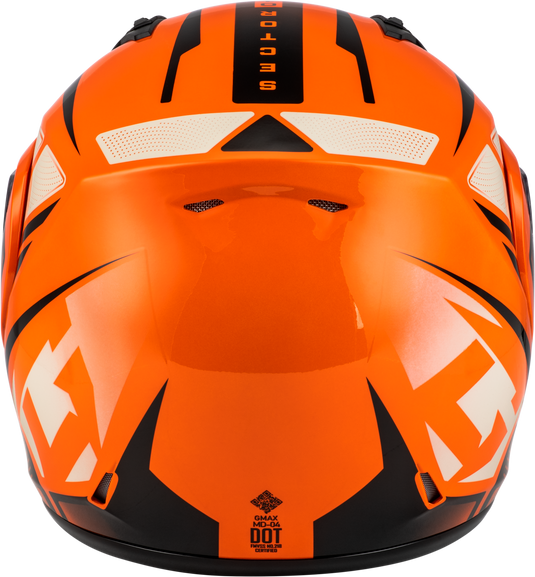 MD-04S SECTOR SNOW HELMET ORANGE/BLACK 2X M2043288 image 2