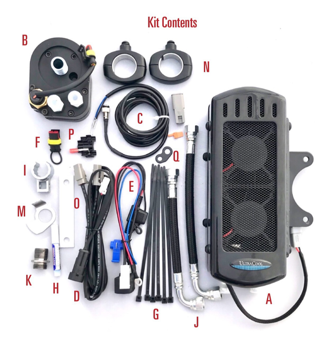 CENTER FRAME MOUNT OIL COOLER NON ABS  ST `01-17  GLOSS BLK ST-1G image 1
