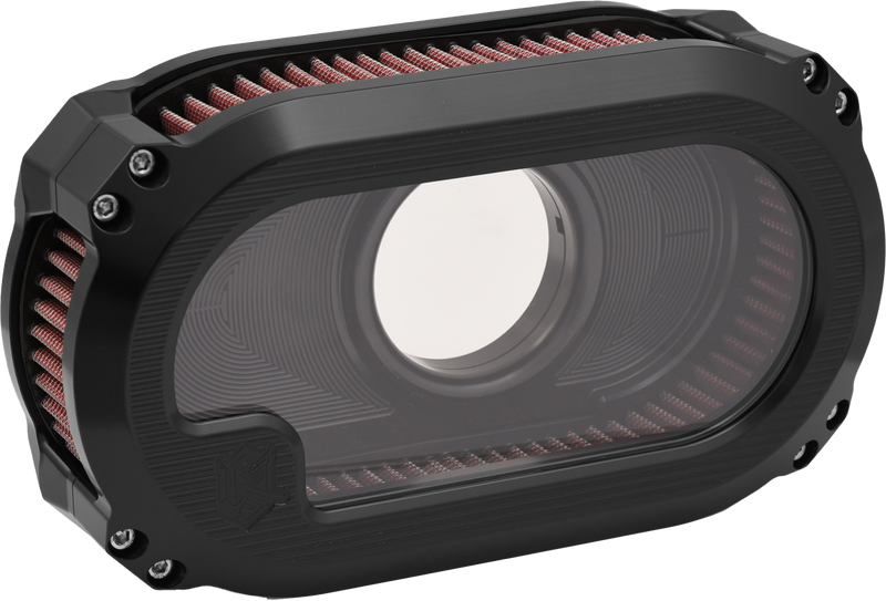Load image into Gallery viewer, NXT LVL TC AIR CLEANER W/GLASS BLACK W/BLACK NXT-03B image 2
