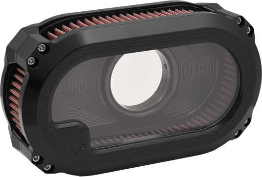 NXT LVL TC AIR CLEANER W/GLASS BLACK W/BLACK NXT-03B image 2