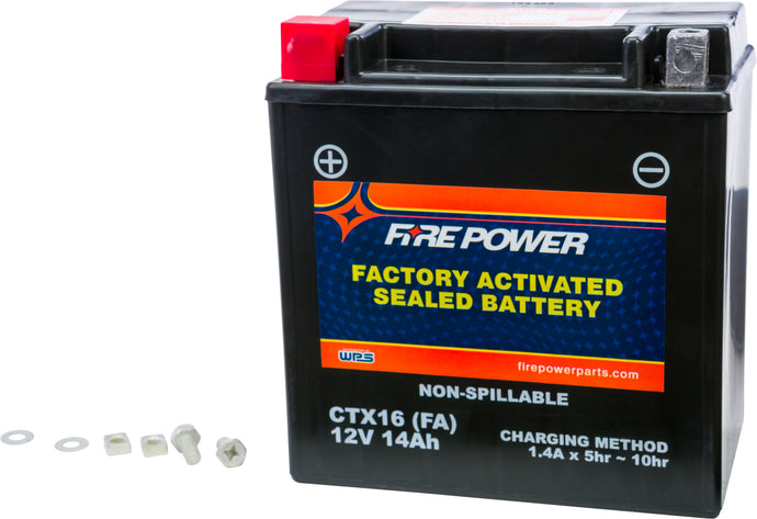 BATTERY CTX16 SEALED FACTORY ACTIVATED CTX16-BS (FA) image 1