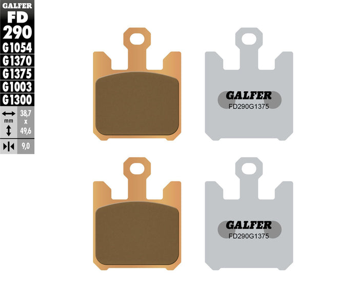 BRAKE PADS SINTERED CERAMIC FD290G1375 FD290G1375 image 1