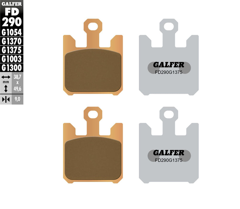 Load image into Gallery viewer, BRAKE PADS SINTERED CERAMIC FD290G1375 FD290G1375 image 1
