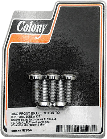 BRAKE ROTOR HARDWARE FRONT TORX SCREW KIT 8793-5 image 1
