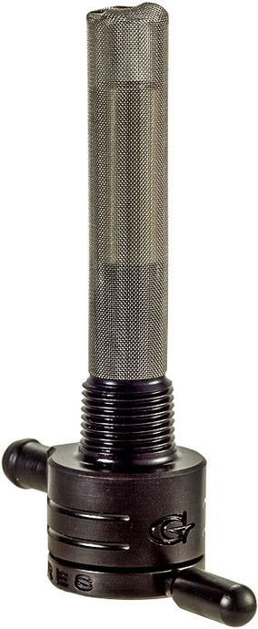 3/8 NPT PETCOCK STRAIGHT BLACK 5/16 HOSE 75-516S-BLK image 1