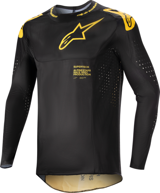 SUPERTECH WARD JERSEY BLACK/YELLOW LG 3763224-15-L image 1