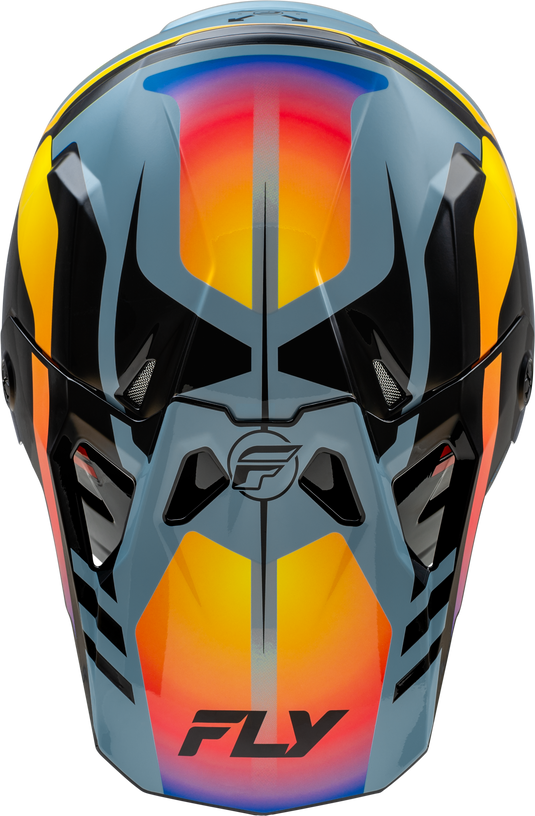 YTH FORMULA CP KRYPTON HELMET GREY/BLACK/ELECTRIC FADE YL 73-0038YL image 3