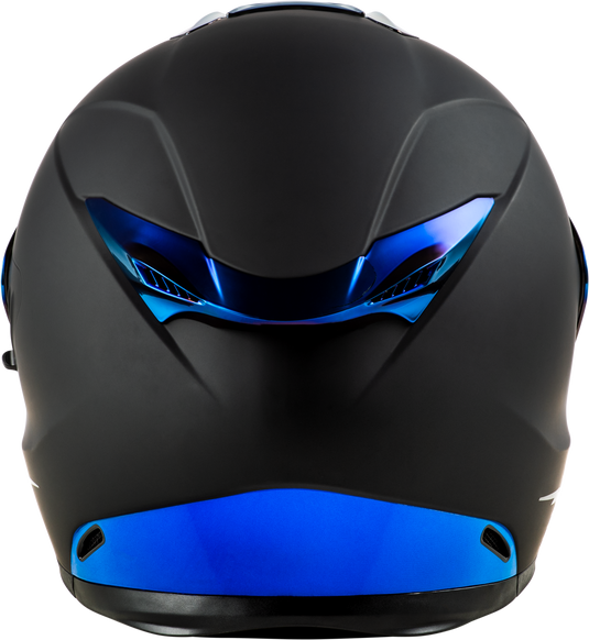 SENTINEL RECON HELMET MATTE BLACK/BLUE CHROME 2X 73-84282X image 2