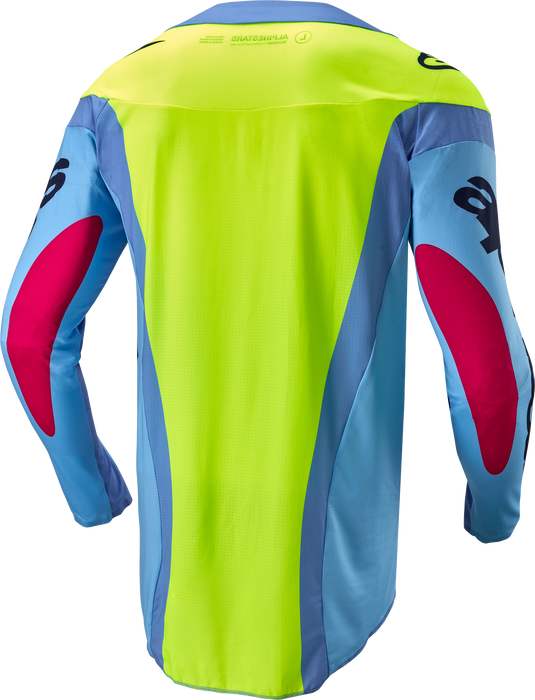 TECHSTAR OCURI JERSEY LT BLUE/YLW FLUO/RED BERRY 2X 3767024-7064-XXL image 2