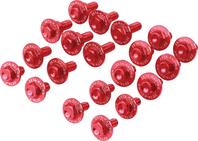 ALUMINUM BOLT KIT RED ZE88-5042 image 1