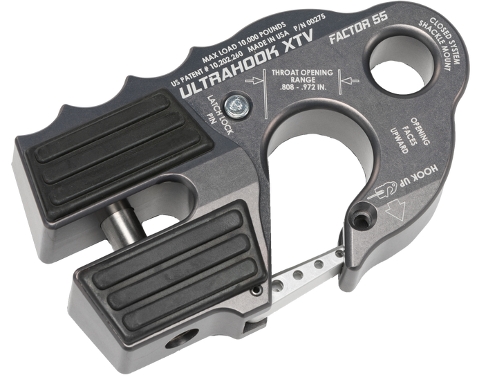 ULTRAHOOK XTV WINCH SHACKLE MOUNT GREY 00275-06 image 1