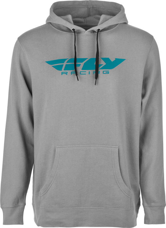 FLY CORPORATE PULLOVER HOODIE GREY/BLUE SM 354-0136S image 1