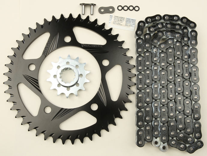 SPROCKET/CHAIN KIT STL/ALU 14/45T BLK RX3 520-108L BLK CK6323 image 1