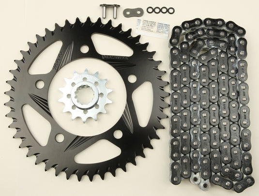 SPROCKET/CHAIN KIT STL/ALU 14/45T BLK RX3 520-108L BLK CK6323 image 1