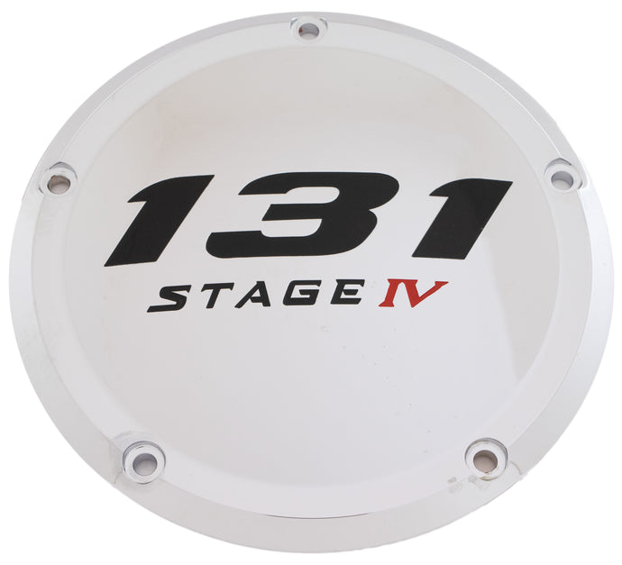 7 M8 FLT/FLH DERBY COVER 131 STAGE IV CHROME 131-05-46 image 1
