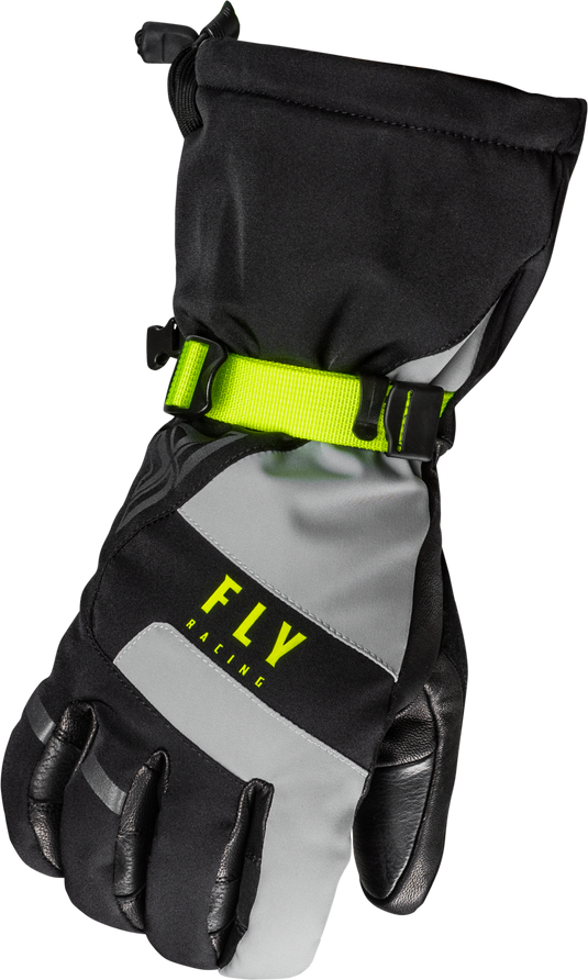 HIGHLAND GLOVES BLACK/GREY/HI-VIS SM 363-3951S image 1