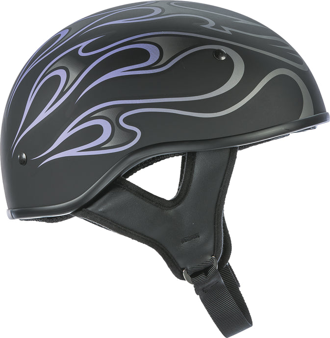 .357 FLAME HALF HELMET MATTE PURPLE SM 73-8206-2 image 1