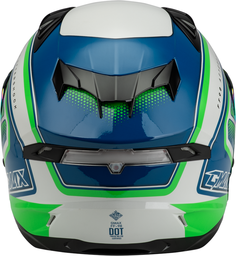 Load image into Gallery viewer, FF-98 AFTERSHOCK HELMET WHITE/NEON GREEN 2X F1984798-ECE image 4
