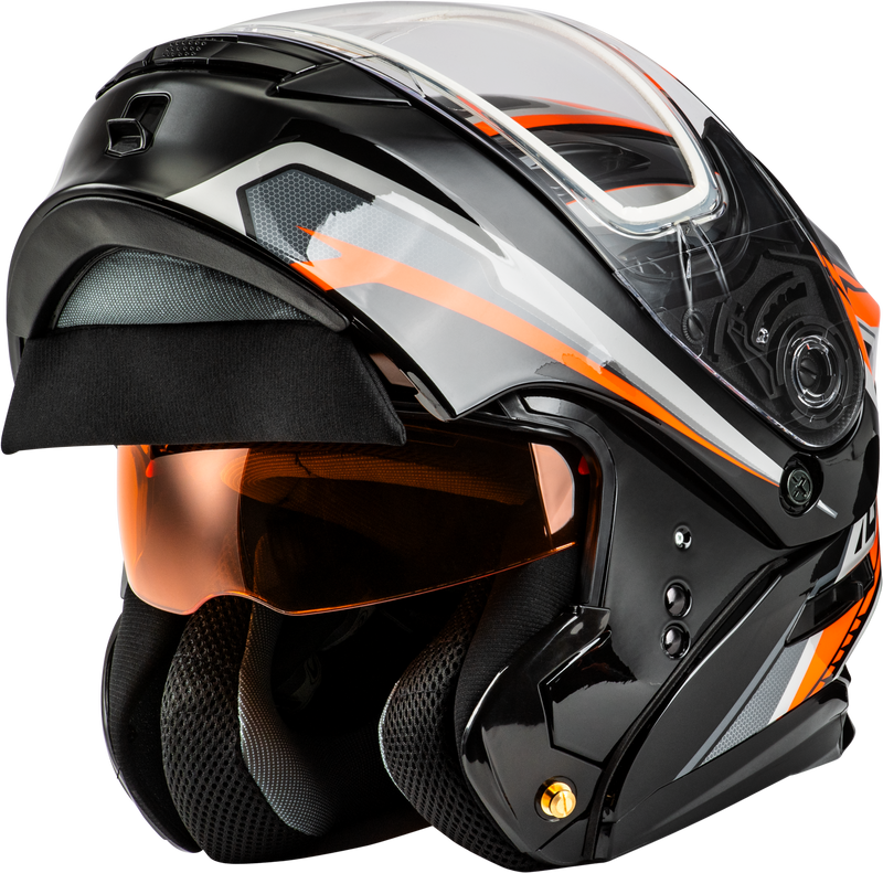 Load image into Gallery viewer, MD-01S TRANSISTOR SNOW HELMET ORANGE/BLACK LG M20139286 image 5

