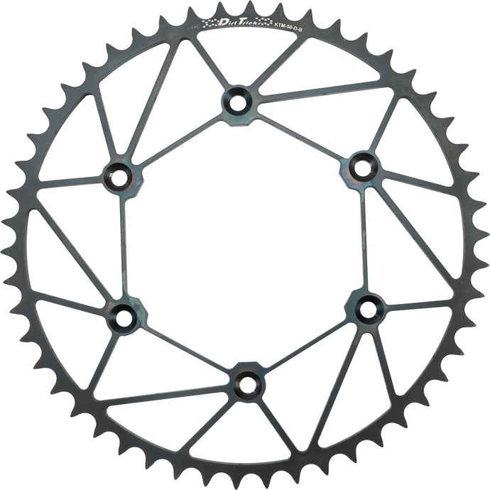 REAR SPROCKET CHROMOLY 44T-520 BLK KTM/HUS/GAS KTM-44-D-B image 1