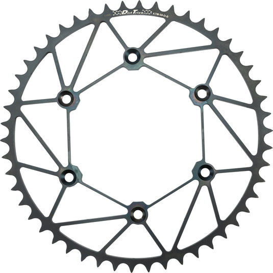 REAR SPROCKET CHROMOLY 46T-520 BLK KTM/HUS/GAS KTM-46-D-B image 1
