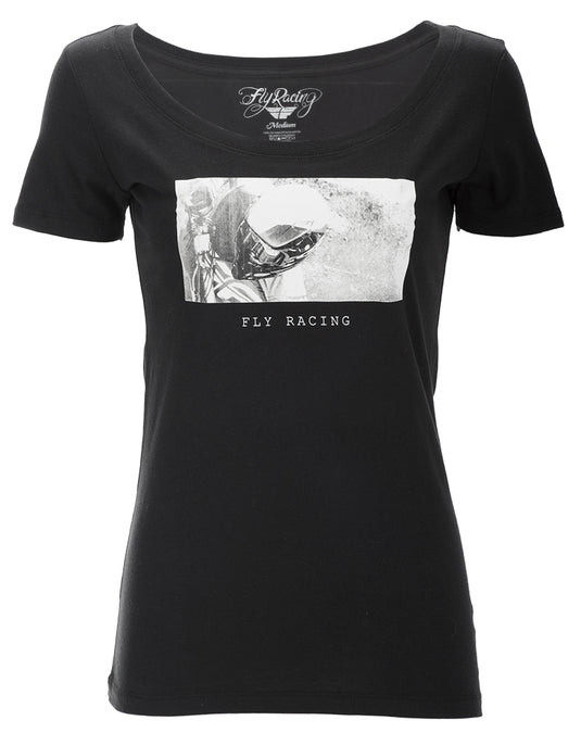 FLY WOMEN'S CREDIT TEE BLACK SM 356-0390S image 1