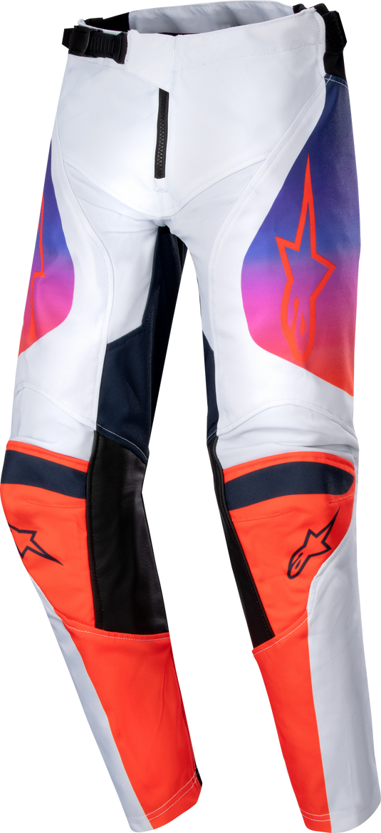 YOUTH RACER HOEN PANTS LT GREY/HOT ORNG/BLK SZ 24 3748224-924-24 image 1