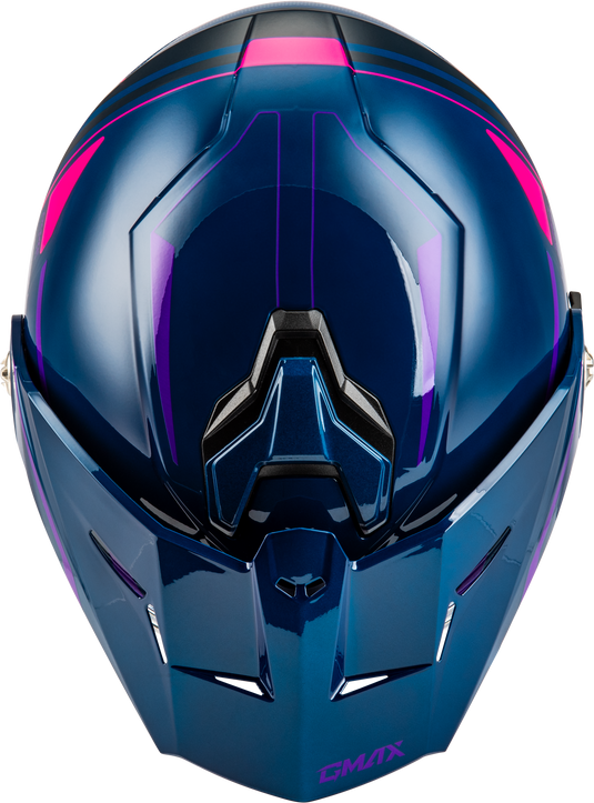 MD-74S SPECTRE SNOW HELMET W/ ELEC SHLD BLUE/PINK/PURPLE MD M107421085 image 3