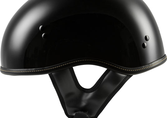 .357 SOLID HALF HELMET GLOSS BLACK XS F77-1100XS image 4