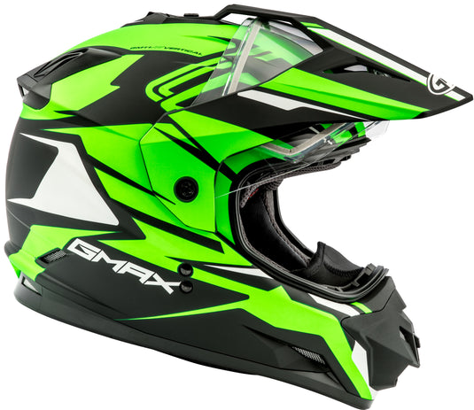 GM-11S DUAL-SPORT VERTICAL SNOW HELMET BLK/NEON GREEN XS G2111673 F.TC-23 image 3