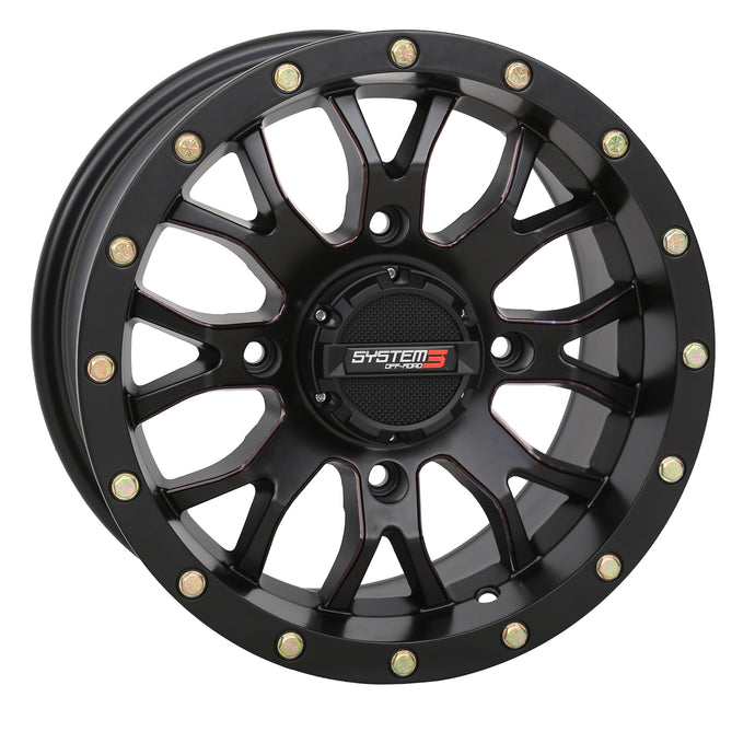 ST3 WHEEL 15X7 5+2 (+40MM) 4/156 MATTE BLACK 15S3-1156 image 1