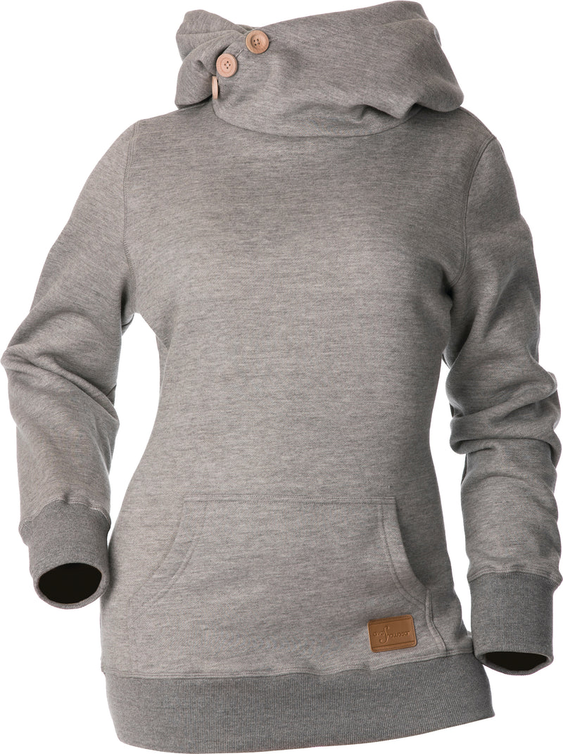 Load image into Gallery viewer, SIDE BUTTON PULLOVER HOODIE GREY 4X 35681 image 1

