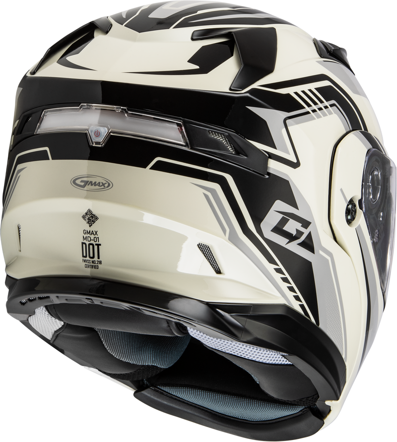 Load image into Gallery viewer, MD-01S TRANSISTOR SNOW HELMET WHITE/GREY/BLACK XL M201391327 image 4
