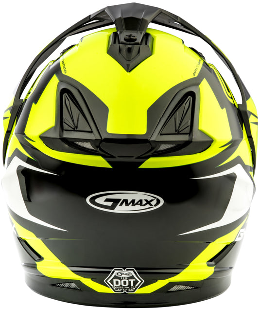 GM-11 DUAL-SPORT VERTICAL SNOW HELMET BLACK/HI-VIS LG G2111686 TC-24 image 4