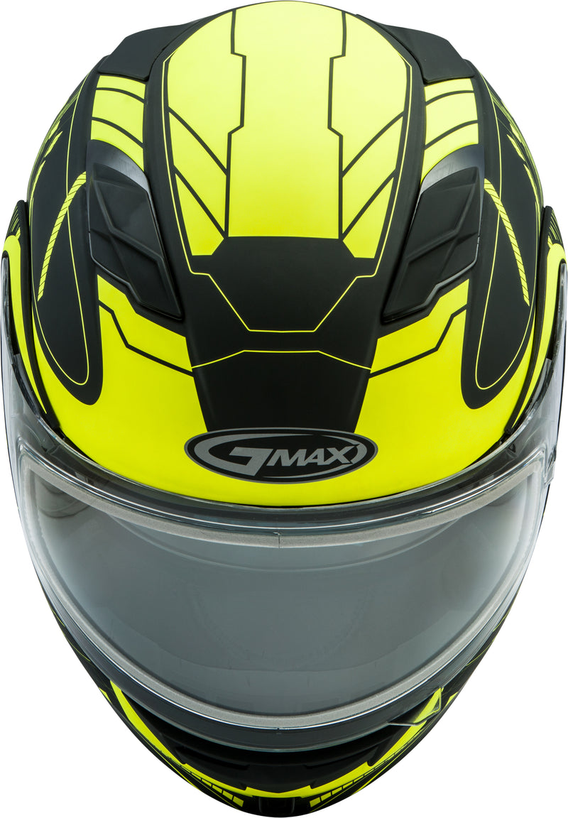 Load image into Gallery viewer, MD-01S MODULAR WIRED SNOW HELMET BLACK/HI-VIS 2X G2011688D TC-24-ECE image 3
