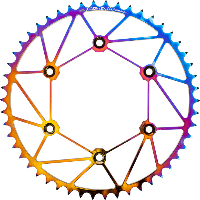 REAR SPROCKET CHROMOLY STL/ZIR 50T-520 CHROMATIC KTM/HUSQ KTM-50-Z-C image 1