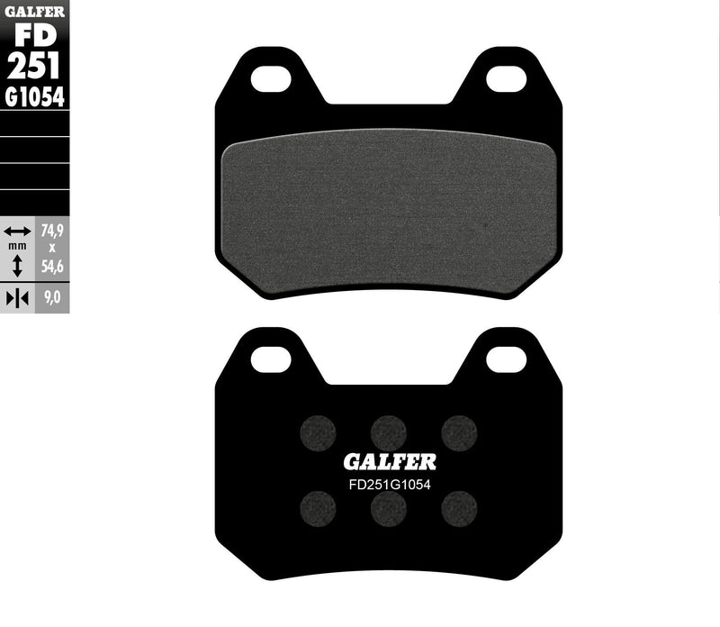 Load image into Gallery viewer, BRAKE PADS SEMI METALLIC FD251G1054 FD251G1054 image 1
