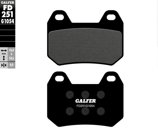 BRAKE PADS SEMI METALLIC FD251G1054 FD251G1054 image 1