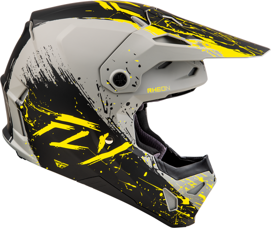 YOUTH FORMULA CP MANIC HELMET MATTE GREY/BLACK/YELLOW YL 73-0054YL image 4