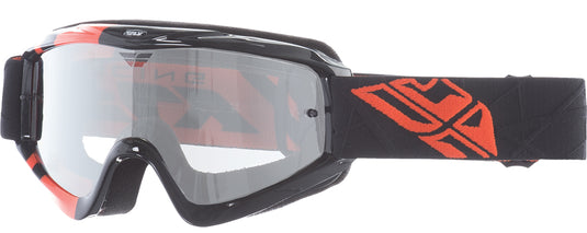 ZONE YOUTH GOGGLE BLK/ORG W/ CLEAR/FLASH CHROME LENS 37-3028 image 1