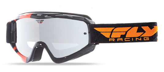 ZONE GOGGLE BLACK/ORANGE W/ CLEAR/FLASH CHROME LENS 37-3023 image 1