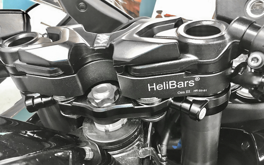 HANDLEBAR RISERS BLACK SUZ HR03161 image 3